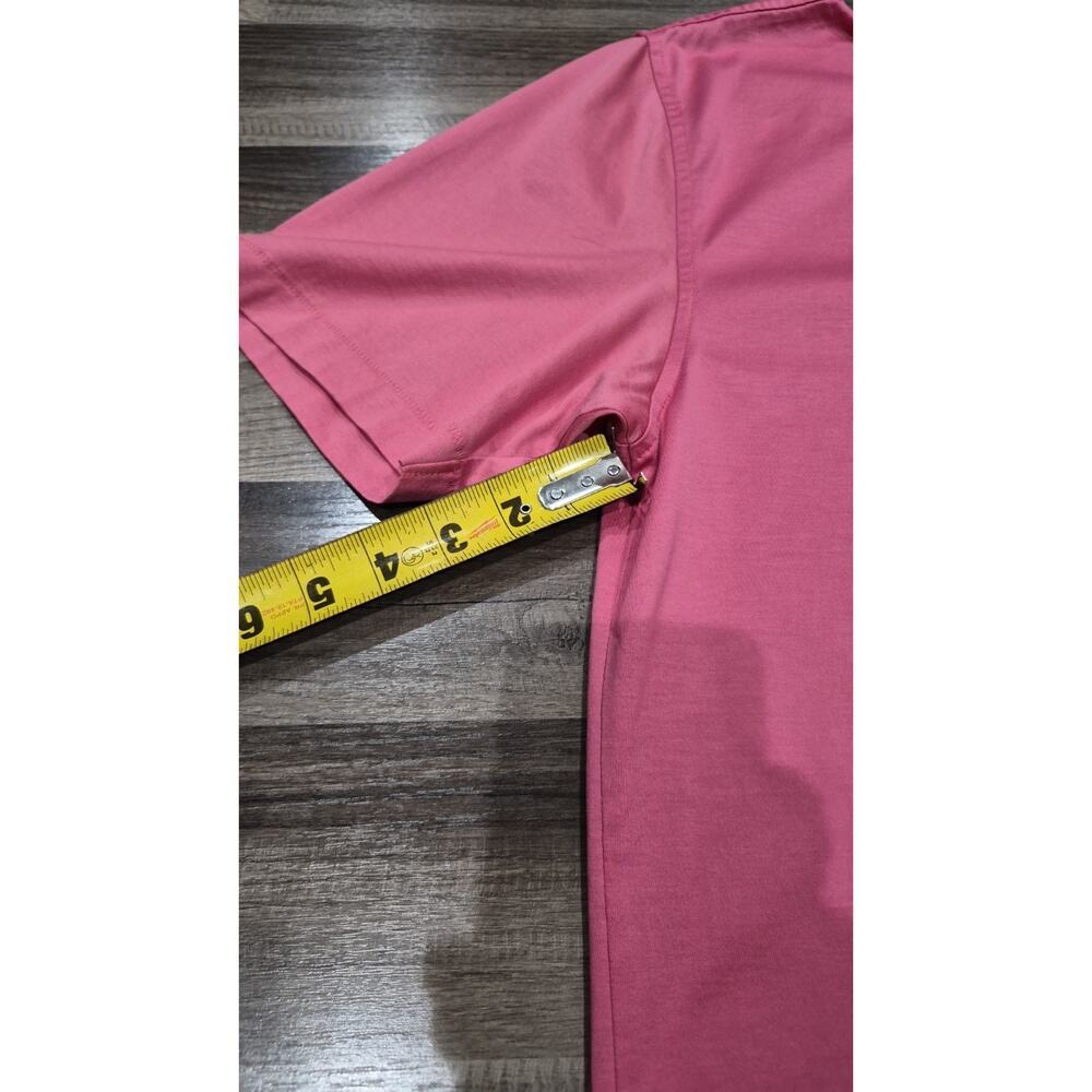 Brooks Brothers Country Club Polo Mens M Pink Performance Knit 100% Cotton Golf - Picture 11 of 12
